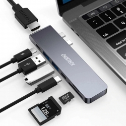 CHOETECH HUB-M14 USB-C 7 in 1 Expand Docking Station Hub for MacBook Pro ELECHOHUBM14