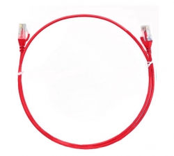 8ware CAT6 Ultra Thin Slim Cable 5m / 500cm - Red Color Premium RJ45 Ethernet Network LAN UTP Patch Cord 26AWG for Data