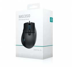 DeepCool MG350 FPS Gaming Mouse, 16000 DPI Optical Sensor, Pixart PAW 3335, 400 IPS, Self-Adjusting FPS, 8 Programmable Buttons, Omron Micro Switches