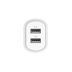 Cygnett PowerPlus 12W USB-A Dual Port Wall Charger - White (CY3671PDWLCH), Charge 2 Devices Simultaneously, Lightweight, Perfect for Travel