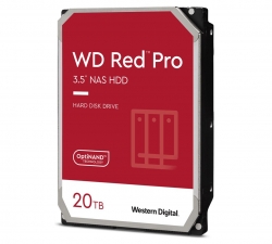 Western Digital WD Red Pro 20TB 3.5" NAS HDD SATA3 7200RPM 512MB Cache 24x7 300TBW ~24-bays NASware 3.0 CMR Tech 5yrs wty
