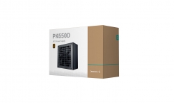 DeepCool PK650D 80+ Bronze Power Supply Unit, 120mm Fan, Taiwan Capacitor, DC to DC, ATX12V V2.4, 100,000 MTBF, 85% Efficiency