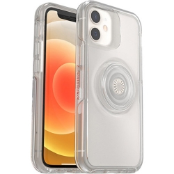 OtterBox Apple iPhone 12 Mini Otter + Pop Symmetry Series Clear Case - Clear Pop (77-65760), 3X Military Standard Drop Protection, Slim design