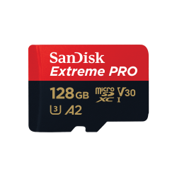 SanDisk 128GB Extreme PRO microSDXC UHS-I Card SDSQXCD-128G-GN6MA