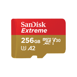 SanDisk 256GB Extreme microSDXC UHS-I Card SDSQXAV-256G-GN6MN