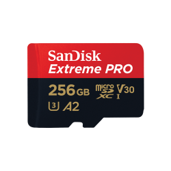 SanDisk 256GB Extreme PRO microSDXC UHS-I Card SDSQXCD-256G-GN6MA