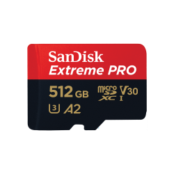 SanDisk 512GB Extreme PRO microSDXC UHS-I Card SDSQXCD-512G-GN6MA