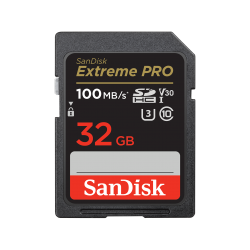 SanDisk 32GB Extreme PRO SDHC And SDXC UHS-I Card SDSDXXO-032G-GN4IN