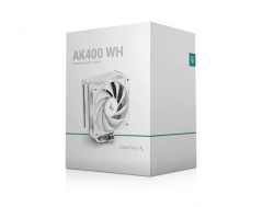 DeepCool AK400 White Performance CPU Cooler, 4 Heat Pipe Tower, High-Performance FDB Fan, 220W Heat Dissipation, Intel LGA1700/1200/1151 AMD AM4