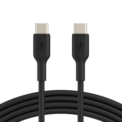 Belkin BOOST CHARGE USB-C to USB-C Cable (1m/3.3ft) - Black(CAB003bt1MBK),USB-IF certified,Tested to withstand 8,000+ bends