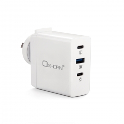 Oxhorn 100W USB Type-C fast Charger, 2x USB-C, 1x USB-A Fast Charger NB-PD100
