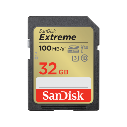 SanDisk 32GB Extreme SD UHS-I Card (SDSDXVT-032G-GNCIN)