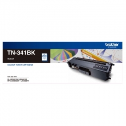 Brother TN-341BK Colour Laser-Standard Yield Black Toner to suit HL-L8250CDN/8350CDW MFC-L8600CDW/L8850CDW - 2500Pages TN-341BK