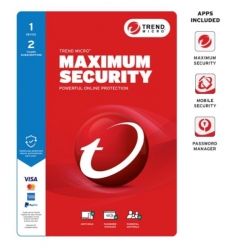 Trend Micro Maximum Security (1 Device) 2Yr Retail Mini Box Auto Renew TICEWWMFXSCWFW