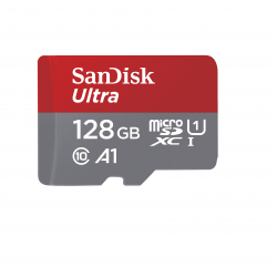 SanDisk 128GB Ultra microSDXC UHS-I Card (SDSQUAB-128G-GN6MN)