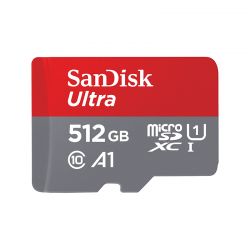 SanDisk 512GB Ultra microSDXC UHS-I Card (SDSQUAC-512G-GN6MN)