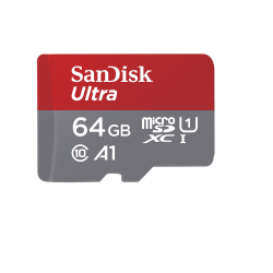 SanDisk 64GB Ultra microSDXC UHS-I Card (SDSQUAB-064G-GN6MN)