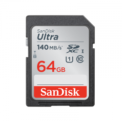 SanDisk 64GB Ultra SDXC UHS-I Card (SDSDUNB-064G-GN6IN)