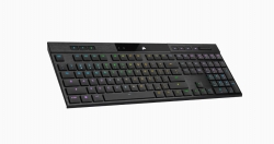 CORSAIR K100 RGB AIR Wireless Ultra-Thin Mechanical Gaming Keyboard, Backlit RGB LED, CHERRY ULP Tactile, Black CH-913A01U-NA