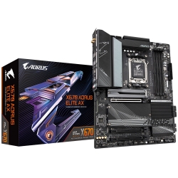 Gigabyte X670 AORUS ELITE AX AMD AM5 ATX Motherboard 4x DDR5~128GB,3x PCIe x16, 4x M.2, 4x SATA 6, 8x USB 3.2, 1x USB-C, 4x USB 2.0 X670 AORUS ELITE AX