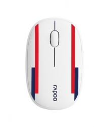 RAPOO Multi-mode wireless Mouse Bluetooth 3.0, 4.0 and 2.4G Fashionable and portable, removable cover Silent switche 1300 DPI England - world cup M650-EN