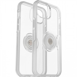 OtterBox Apple iPhone 14 Plus Otter + Pop Symmetry Series Clear Case - Clear Pop (77-88776), 3X Military Standard Drop Protection 77-88776