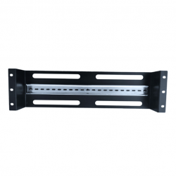 LDR Rackmount Din Rail, Black Metal Construction, 35mm International Din Rail WB-CA-35/01