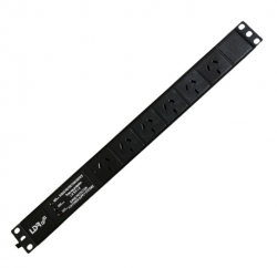 LDR 6-Port 10A Power Distribution Unit AU Approved - 6x 3-Pin AU/NZ Outlets/Slots - 1U Horizontal Mount WB-PDU-0306