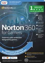 Norton 360 For Gamers Empower 50GB AU 1 User 1 Device OEM 21433641