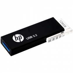 HP 718W 128GB USB 3.2 70MB/s Flash Drive Memory Stick Slide 0°C to 60°C 5V Capless Push-Pull Design External Storage for Windows 8 10 11 Mac HPFD718W-128