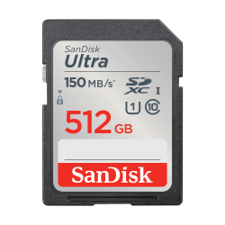SanDisk 512GB Ultra SDXC UHS-I Card (SDSDUNC-512G-GN6IN)