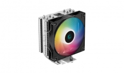Deepcool AG400 ARGB Single-Tower CPU Cooler, TDP 220W, 120mm Static ARGB Fan, Direct-Touch Copper Heat Pipes, Intel LGA1700/AMD AM5 Support R-AG400-BKANMC-G-1