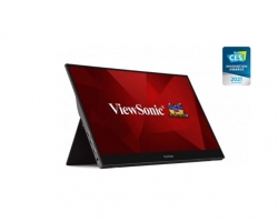ViewSonic 16” TD1655 Touchscreen Portable Monitor, 2 USB-C (Power in with Video & Data). 3.5mm Audio, Mini HDMI x 1, FHD IPS. Ultra Portable Monitor TD1655
