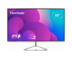 ViewSonic 32” MNV-VX3276-MHD-3 1080 FHD SuperClear IPS, Frameless, HDMI, DP, VGA, Speakers x 2, Low Energy Consumption, Stylish Ultra slim Monitor VX3276-mhd-3