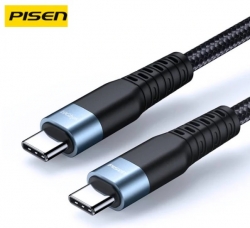 PISEN 1M USB-C to USB-C Fast 100W PRO PD3.1 GEN2 Double Charging Cable LS-TC08 - (6940735499875) 6.94074E+12