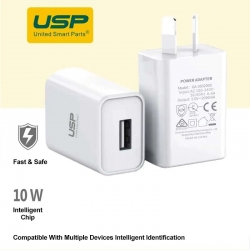 USP 10W Wall Charger Adapter - (6972475750435), 2A, Fast and Safe 6.97248E+12