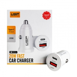 USP 20W USB A + TYPE C Fast Car Charger - (6972475750572) 6.97248E+12