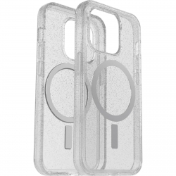 OtterBox Apple iPhone 14 Pro Symmetry Series+ Clear Antimicrobial Case for MagSafe - Stardust (Clear Glitter) (77-89247) 77-89247