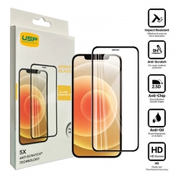 USP Apple iPhone 14 Plus / iPhone 13 Pro Max Armor Glass Full Cover Screen Protector - (SPUAG137), 5X Anti Scratch Technology, Perfectly Fit Curves SPUAG137