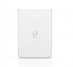 Ubiquiti UniFi Wi-Fi 6 In-Wall Wall-mounted WiFi 6 access point with a built-in PoE switch. U6-IW