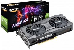 INNO3D nVidia GeForce RTX 3060 GPU TWIN X2 12GB Video Card (LHR), PCI-e 4.0, 1777 MHz Boost Clock, 3x DisplayPort 1.4a. 1x HDMI 2.1 N30602-12D6-119032AH