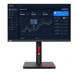 LENOVO ThinkVision T23i-30 23" FHD IPS Monitor 1920x1080 16:9 Anti-Glare Height Adjustable Titl Swivel Pivot 4xUSB3.2 Hub VGA DP HDMI Audio 3yr wty 63B2MAR6AU
