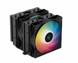 DeepCool AG620 Black ARGB Dual-Tower CPU Cooler, 2x 120mm Fan, 6 Copper Heat Pipes, Intel LGA2066/2011-v3/2011/1700/1200/1151/1150/1155 AMD AM5/AM4 R-AG620-BKANMN-G-2