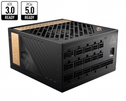 MSI MEG Ai1300P PCIE5 1300W ATX Power Supply Unit 80 PLUS Platinum (up to 92%) Active PFC OCP / OVP / OPP / OTP / SCP / UVP MEG Ai1300P PCIE5