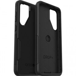 OtterBox Commuter Samsung Galaxy S23+ 5G (6.6") Case Black - (77-91074), Antimicrobial, 3X Military Standard Drop Protection, Dual-Layer, Port Covers 77-91074