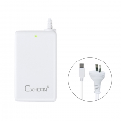 Oxhorn 65W AC Power Adapter USB-C Charger Power Delivery for Lenovo HP Dell Asus USB-C Laptop Tablet Mobile Built-in Power Supply Protection 2M Cable NB-PD65W