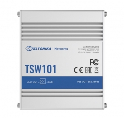 Teltonika TSW101 - Automotive Unmanaged PoE+ Switch, 112W, 4x PoE Ports, TSW101000000