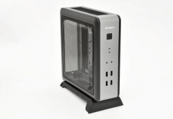 Antec ISK110-VESA ITX MB, Slim Form Factor case with External 90w PSU. 2 x USB 3.0 and 2 x USB 2.0. HD Audio. VESA 100x 100. Case Nuc (LS) ISK110-VESA