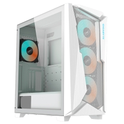 Gigabyte C301 RGB Tempered Glass E-ATX White Mid Tower Gaming Chassis 2x3.5" 2x2.5" 2xUSB3.0 Detachable Dust Filter Liquid Cooling PSU Standard ATX GB-C301GW