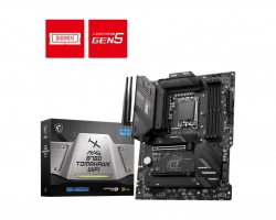MSI MAG B760 TOMAHAWK WIFI ATX Motherboard, 4x DDR5~192GB, 2x PCI-E x 16, 1x PCI-E x 1, 3x M.2, 4x SATA, 4x USB 3.2 , 4x USB 2.0, 1x USB Type C MAG B760 TOMAHAWK WIFI